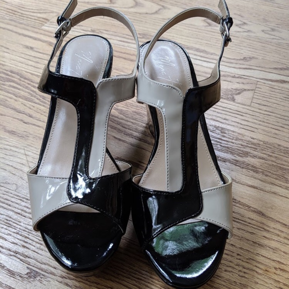 Marc Fisher Multicolored Wedges - great condition